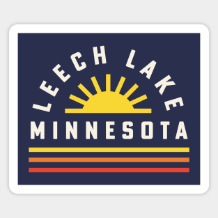 Leech Lake Minnesota Retro Vintage Sunshine Magnet